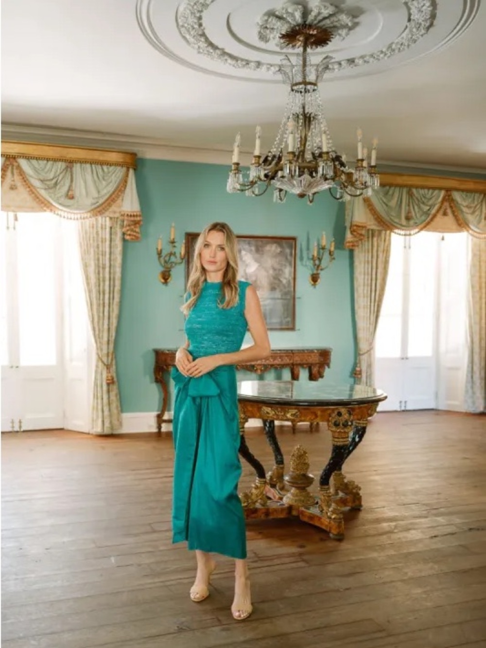 Julia Amory Cartagena Wrap Skirt - Jade